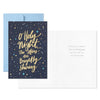 Hallmark Gold Stars on Blue Packaged Christmas Cards, Set of 5