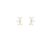 Gold Petal Climber Layers Earrings