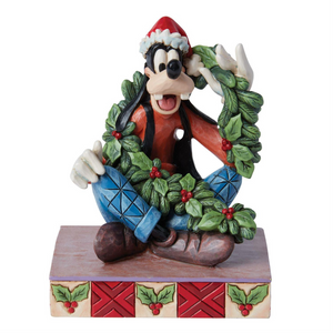 Jim Shore Disney Goofy Christmas Holiday Figurine