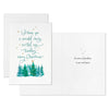 Hallmark Peaceful Evergreens Boxed Christmas Cards, Pack of 16