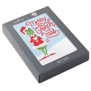 Hallmark Dr. Seuss's How the Grinch Stole Christmas!™ Merry Grinch-mas Boxed Christmas Cards, Pack of 16