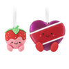 Hallmark Better Together Strawberry Cream and Box of Chocolates Magnetic Hallmark Ornaments, Set of 2