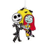 Hallmark Disney Tim Burton's The Nightmare Before Christmas Jack and Sally Moving Metal Hallmark Ornament