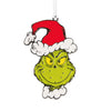 Hallmark Dr. Seuss's How the Grinch Stole Christmas!™ Grinch in Santa Hat Moving Metal Hallmark Ornament