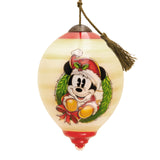 Hallmark Disney Ne'Qwa Art® Mickey Mouse Hand-Painted Glass Hallmark Ornament