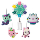 Hallmark Mini DreamWorks Animation Gabby's Dollhouse Hallmark Tree Topper and Ornaments, Set of 5