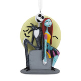 Hallmark Disney Tim Burton's The Nightmare Before Christmas Jack and Sally on Tombstone Hallmark Ornament