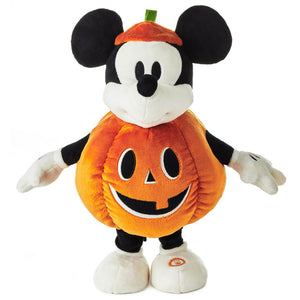 Hallmark Disney Jack-o'-Lantern Mickey Mouse Plush With Sound and Motion, 12.5"