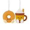 Hallmark Better Together Apple Cider Donut and Festive Drink Magnetic Hallmark Ornaments, Set of 2