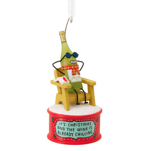 Hallmark Wine Is Chilling Hallmark Ornament