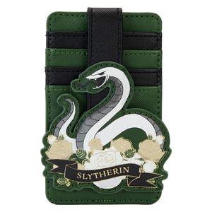 Loungefly Harry Potter Slytherin House Floral Tattoo Card Holder