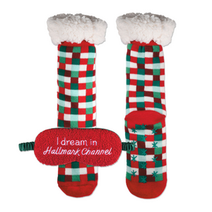 Hallmark Channel Dream Cozy Socks and Eye Mask Bundle