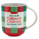 Hallmark Channel Watching Plaid Mug, 21.5 oz.