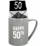 Happy 50th 18 oz. Mug and Sock Set