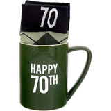 Happy 70th 18 oz. Mug and Sock Set