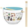 Harry Potter Hogwarts Icons Ramen Bowl with Chopsticks