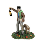 Haunted Mansion Silas Crump & His Dog, Bones Figurine