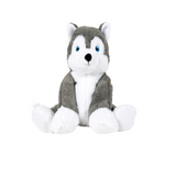 Hayes the Husky Microwavable and Coolable Warm Pals Stuffed Animal Plush with Lavender Scent