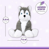 Hayes the Husky Microwavable and Coolable Warm Pals Stuffed Animal Plush with Lavender Scent