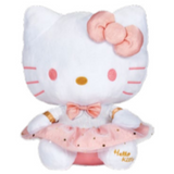 Hello Kitty in Pink Dress with Gold Accents 9.5" Stuffed Plush