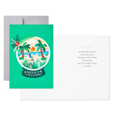 Hallmark Holiday Beach in Snow Globe Boxed Christmas Cards, Pack of 16