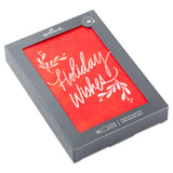 Hallmark Holiday Wishes on Red Boxed Christmas Cards, Pack of 16