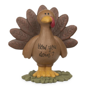 How You Doin' Thanksgiving Turkey Mini Figurine