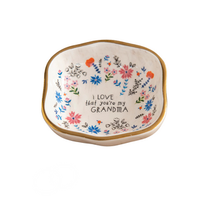 I Love That You're My Grandma Trinket Bowl with Gold Edge, 3.5"