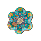 If Friends Were Flowers I'd Pick You Artsy Daisy Ceramic Trinket Dish with Gold Edge, 5.5"