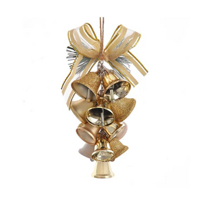 Ivory and Gold Cluster Bell Ornament