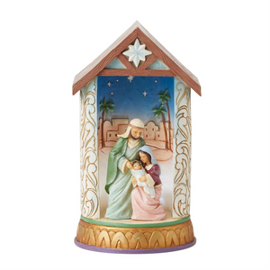 Jim Shore Heartwood Creek Holy Family Lighted Diorama