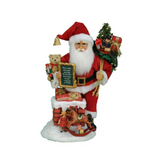 Karen Didion Lighted Good Saint Nick with Chimney 18"