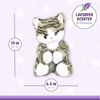 Kiki the Gray Tabby Cat Microwavable and Coolable Warm Pals Stuffed Animal Plush with Lavender Scent