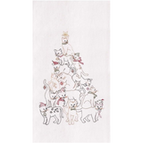 Ktten Cat Christmas Tree Flour Sack Towel