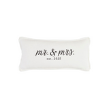 Lumbar Mr. & Mrs. 2025 Pillow