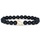 The Scout Bracelet - Wolf (Lava Stone)