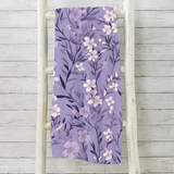 Lia Lavender Single Layer Fleece Blanket 50" x 60"