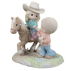 Love Leads the Way Limited Edition Couple Riding Horse Figurine