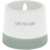 Love You Aunt 2 Oz. Jasmine Scented Soy Wax Reveal Message Candle