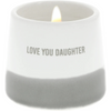 Love You Daughter 2 Oz. Jasmine Scented Soy Wax Reveal Message Candle