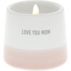 Love You Mom 2 Oz. Jasmine Scented Soy Wax Reveal Message Candle