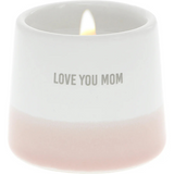 Love You Mom 2 Oz. Jasmine Scented Soy Wax Reveal Message Candle