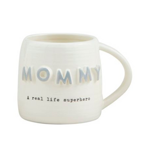 Mommy Gray Chunky Letter Mug