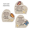 Memorial Garden Rock with Butterfly 4"