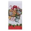 Meowy Christmas Basket Dual Purpose Terry Towel