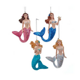 Mermaid With Glittered Tail Ornament