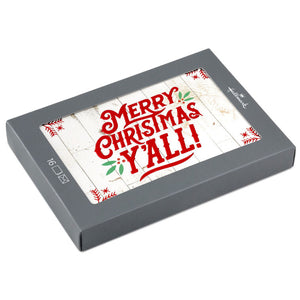 Hallmark Merry Christmas, Y'all Boxed Christmas Cards, Pack of 16