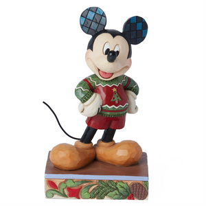 Jim Shore Disney Mickey in Christmas Sweater Figurine