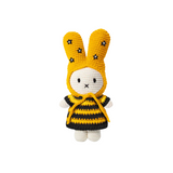 Miffy in Bumble Bee Dress with Flower Hat Crocheted Plush Stuffed Bunny 10"