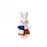 Miffy in Piet Mondrian Inspired Dress Crocheted Plush Stuffed Bunny 10"